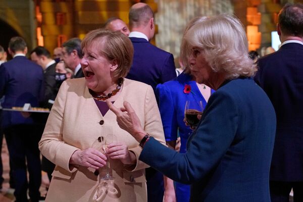 德国总理默克尔与康沃尔公爵夫人卡米拉出席格拉斯哥世界气候变化大会（COP26）。 - 俄罗斯卫星通讯社