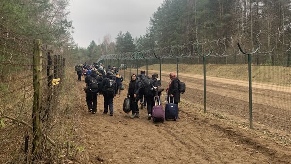 Беженцы на белорусско-польской границе - 俄羅斯衛星通訊社