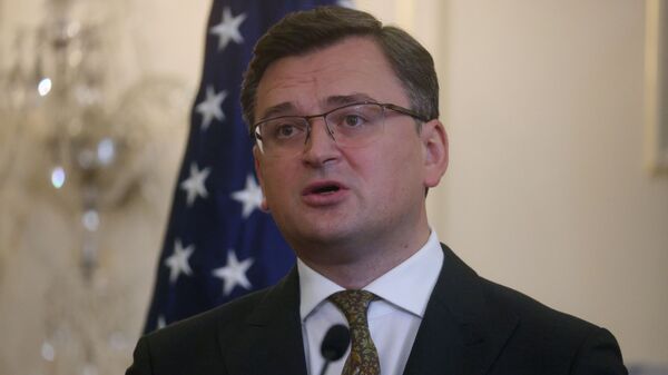 Министр иностранных дел Украины Дмитрий Кулеба во время визита в США - 俄羅斯衛星通訊社