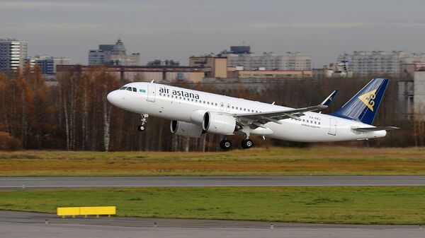 哈萨克斯坦阿斯塔纳航空公司的一架空客A320neo飞机 - 俄罗斯卫星通讯社