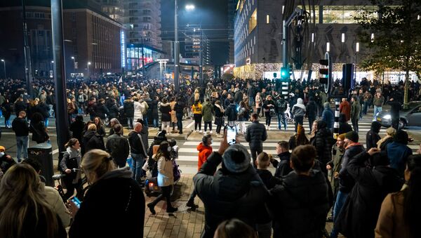 Протест в Роттердаме - 俄罗斯卫星通讯社