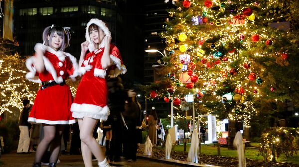 日本妇女庆祝圣诞节 - 俄罗斯卫星通讯社