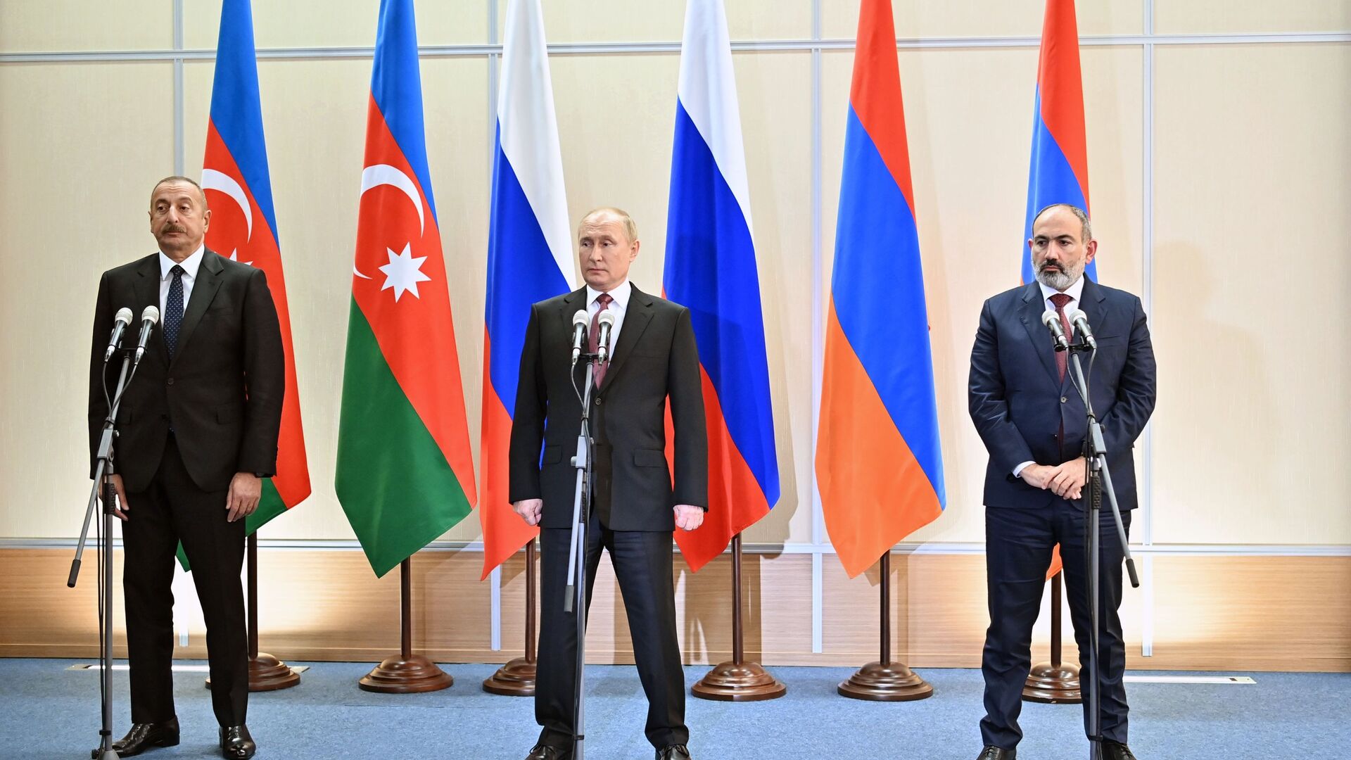 俄罗斯、阿塞拜疆、亚美尼亚领导人将于10月31日在索契举行会晤 - 俄罗斯卫星通讯社, 1920, 28.10.2022