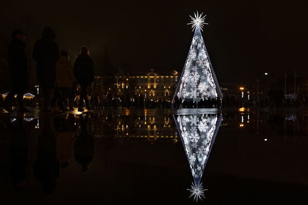 維爾紐斯市聖誕樹。 - 俄羅斯衛星通訊社