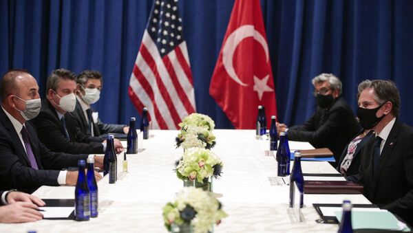 Госсекретарь США Энтони Блинкен провел встречу с главой МИД Турции Мевлютом Чавушоглу - 俄罗斯卫星通讯社