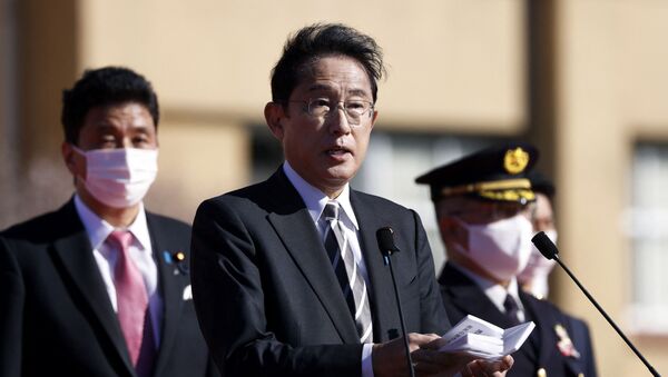 Премьер-министр Японии Фумио Кисида  - 彩神网卫星通讯社