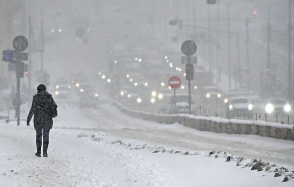 雪中的莫斯科。 - 俄罗斯卫星通讯社