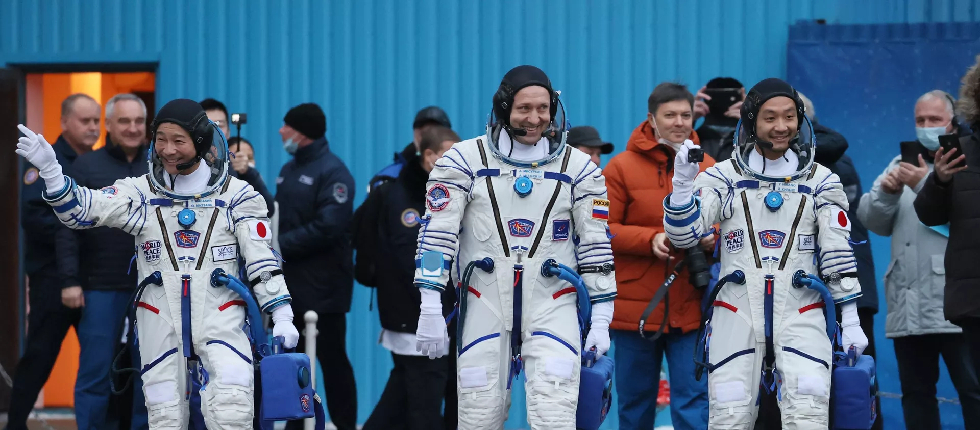 Запуск пилотируемого корабля Союз МС-20 с японскими туристами с космодрома Байконур - 俄羅斯衛星通訊社, 1920, 08.12.2021