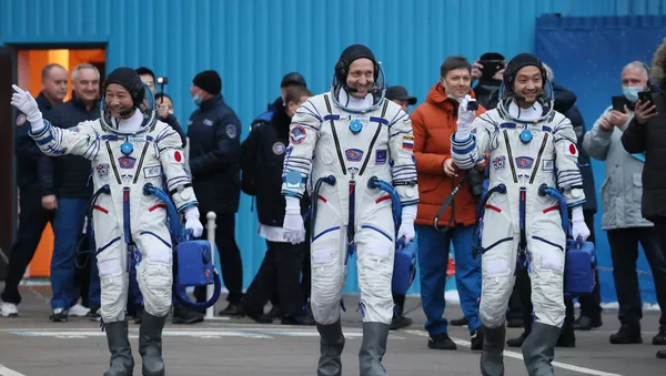Запуск пилотируемого корабля Союз МС-20 с японскими туристами с космодрома Байконур - 俄羅斯衛星通訊社