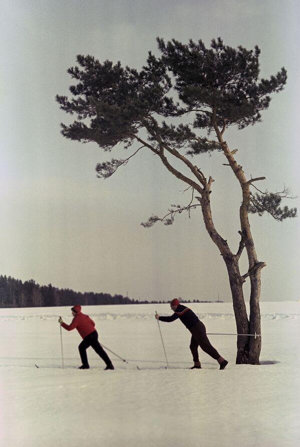  1969年，滑雪鍛鍊。 - 俄羅斯衛星通訊社