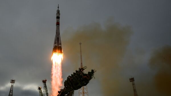 ““联盟”号飞船搭载三名鲍曼人进入轨道 - 俄罗斯卫星通讯社