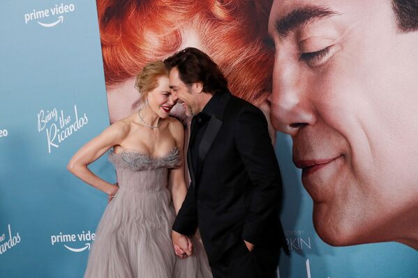 好莱坞女星妮可•基德曼与哈维尔•巴登在洛杉矶参加电影《成为里卡多斯》首映式。 - 俄罗斯卫星通讯社