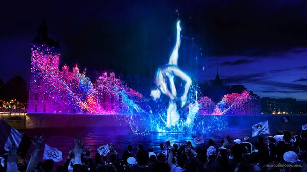 2024年巴黎奥运会开幕式视觉效果图。 - 俄罗斯卫星通讯社