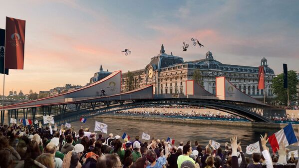 2024年巴黎奥运会开幕式视觉效果图。 - 俄罗斯卫星通讯社