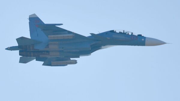 Истребитель Су-30 белорусских ВВС - 俄羅斯衛星通訊社