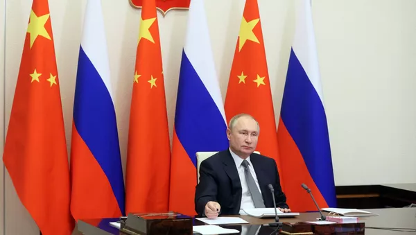 Переговоры президента РФ В. Путина с председателем КНР Си Цзиньпином - 俄罗斯卫星通讯社