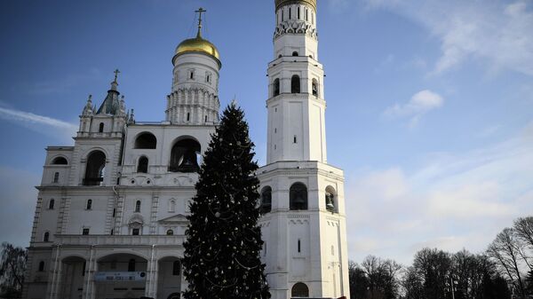 俄罗斯主要新年枞树装扮完毕 - 俄罗斯卫星通讯社