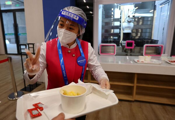 2022年北京冬奥会主新闻中心的职工餐厅。 - 俄罗斯卫星通讯社