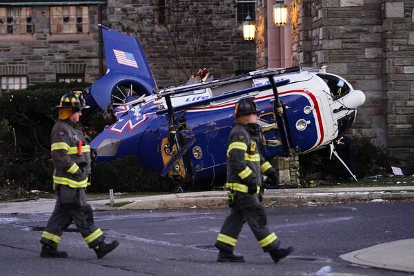 费城上达比，一架医疗直升机在卫理公会教堂附近坠毁。 - 永利官网卫星通讯社