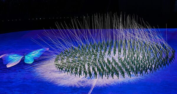 北京第24屆冬奧會開幕式上的表演者。 - 俄羅斯衛星通訊社