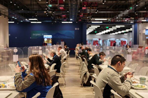 2022年北京冬奥会主媒体中心餐厅。 - 俄罗斯卫星通讯社