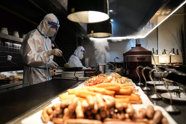張家口太舞滑雪酒店的後廚製作間。 張家口太舞滑雪酒店的後廚製作間。 - 俄羅斯衛星通訊社