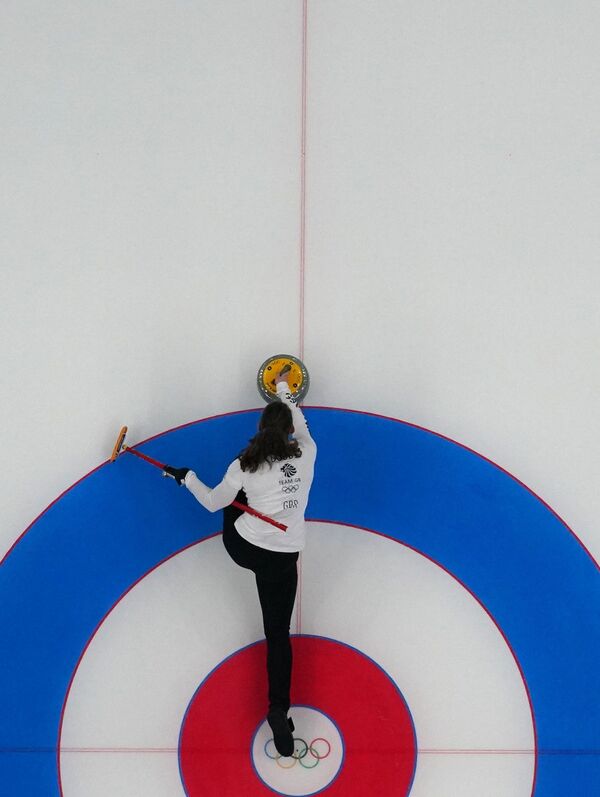 北京冬奥会上的英国冰壶女子运动员詹妮弗·多兹。 - 俄罗斯卫星通讯社