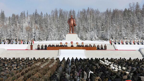 朝鲜举行纪念金正日诞辰80周年大会 - 俄罗斯卫星通讯社