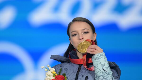 俄罗斯女子单人花滑奥运冠军安娜•谢尔巴科娃 - 俄罗斯卫星通讯社