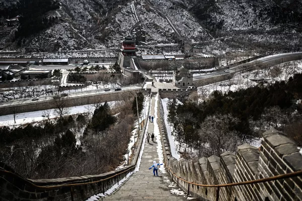 居庸关长城的详尽雪景。 - 俄罗斯卫星通讯社