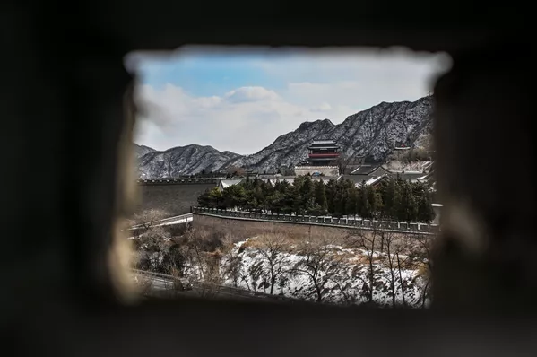 居庸关长城的详尽雪景。 - 俄罗斯卫星通讯社