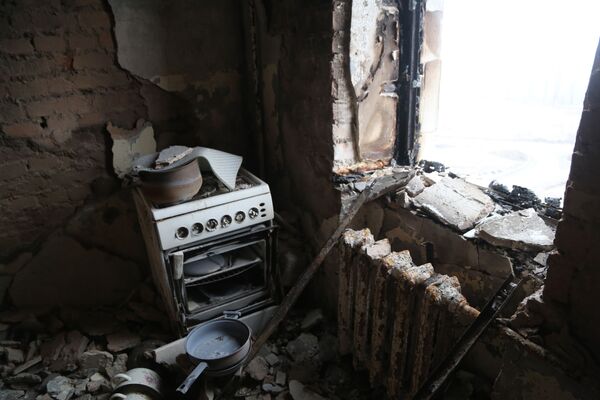 頓斯科耶鎮鎮居民的住宅廚房。 - 俄羅斯衛星通訊社
