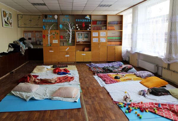 新亚速区别济缅村学校里的一间教室。 - 俄罗斯卫星通讯社