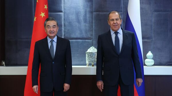 俄罗斯外长拉夫罗夫与中国外长王毅 - 俄罗斯卫星通讯社