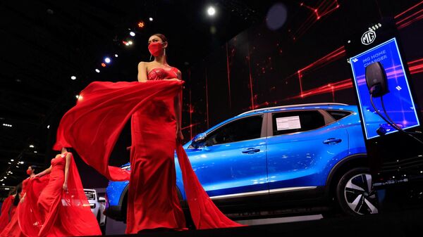 2022年曼谷国际车展上的MG名爵汽车 - 俄罗斯卫星通讯社