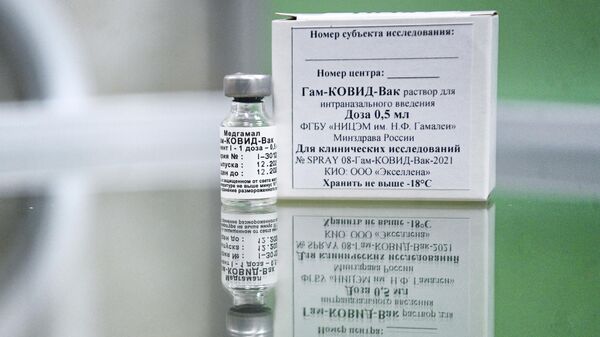 俄卫生部：鼻喷新冠疫苗将在近期注册 - 俄罗斯卫星通讯社
