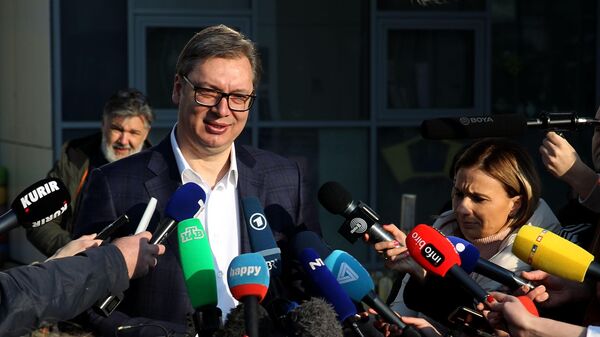 普京祝贺武契奇在塞尔维亚总统选举中获胜 - 俄罗斯卫星通讯社