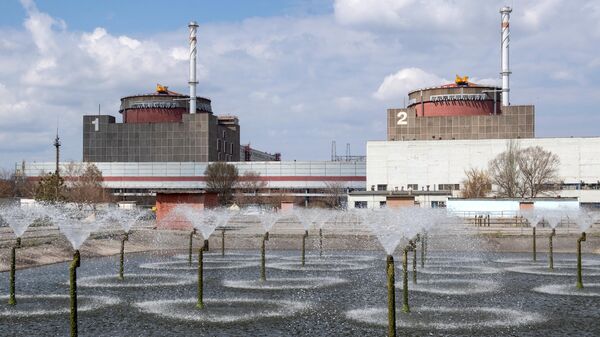 扎波羅熱核電站的冷卻池機組 - 俄羅斯衛星通訊社