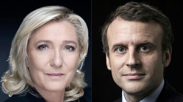 法国内政部：80%计票结果显示马克龙得票率54.81% 勒庞45.19% - 俄罗斯卫星通讯社