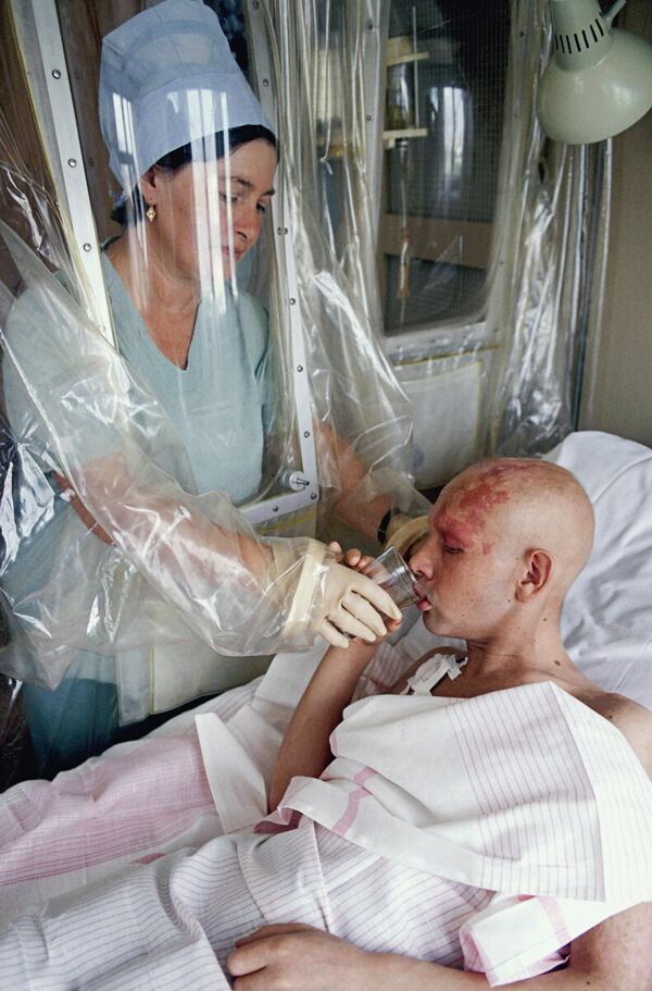 切尔诺贝利核事故中的伤员正在接受治疗。 - 俄罗斯卫星通讯社
