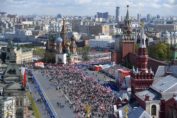 莫斯科舉行“不朽軍團”遊行，以紀念偉大的衛國戰爭勝利77週年。 - 俄羅斯衛星通訊社