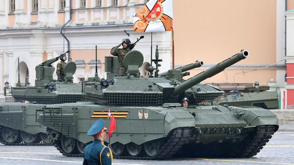 T-90M主戰坦克參加勝利日紅場閱兵 - 俄羅斯衛星通訊社