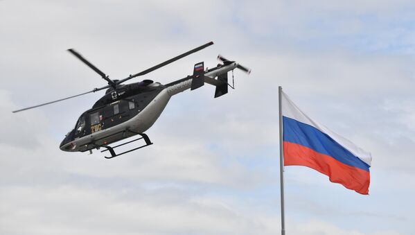 “安萨特”直升机亮相在莫斯科克洛库斯国际展览中心举行的第15届俄罗斯国际直升机工业展览会。 - 俄罗斯卫星通讯社