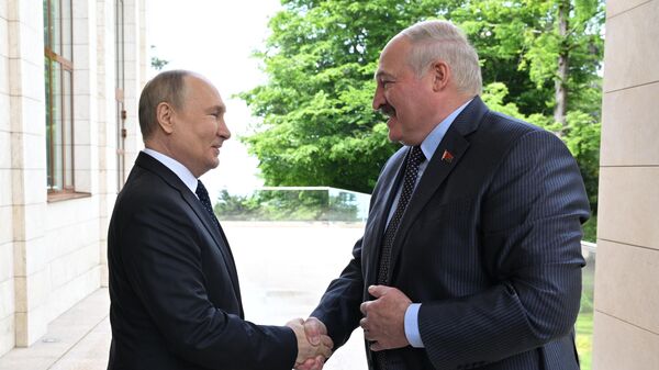 Переговоры президента РФ В. Путина с президентом Белоруссии А. Лукашенко - 俄罗斯卫星通讯社