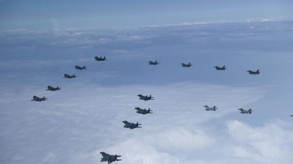 韓美空軍舉行“雙鷹”營級聯演 - 俄羅斯衛星通訊社