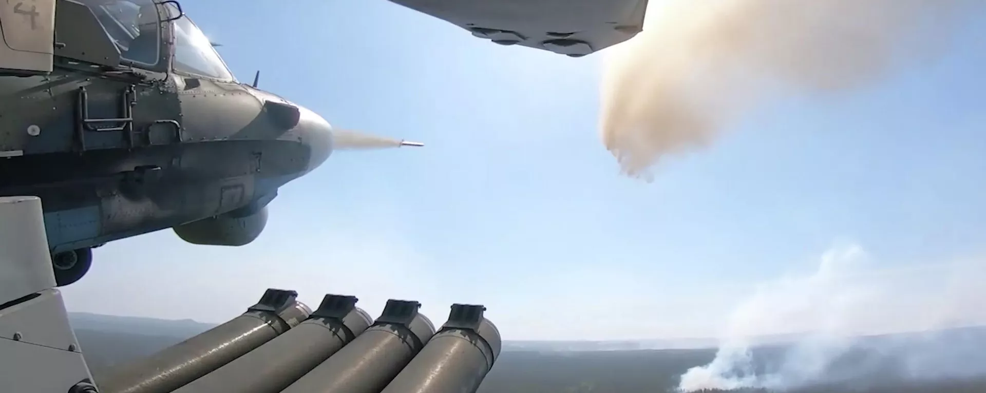 俄軍卡-52和米-35直升機在紅利曼方向成功摧毀烏軍據點 - 俄羅斯衛星通訊社, 1920, 04.09.2023