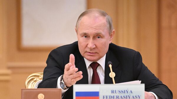 普京在裡海峰會上 - 俄羅斯衛星通訊社