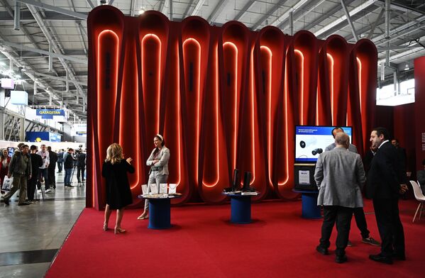 俄羅斯“創新工業-2022”國際工業展覽會在葉卡捷琳堡市國際會展中心開幕舉行。圖為亞美尼亞國家展台。 - 俄羅斯衛星通訊社
