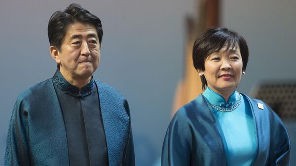 普京在克里姆林宫接见日本前首相安倍晋三的遗孀 - 俄罗斯卫星通讯社