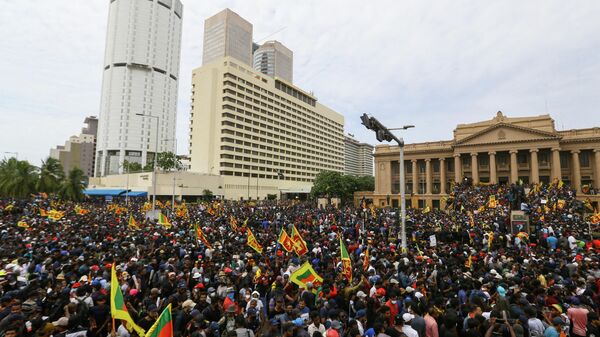 斯里蘭卡爆發抗議活動 - 俄羅斯衛星通訊社